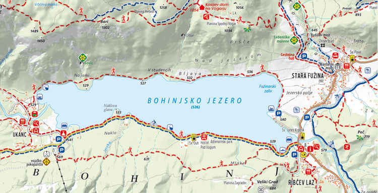 karta slovenije bohinj BOHINJ   čudovito planinsko izhodišče   Kartografija d.o.o. karta slovenije bohinj